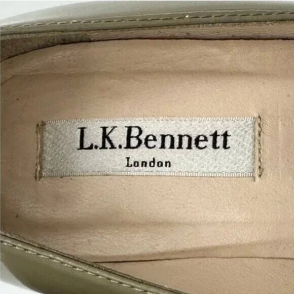 LK Bennett Women's Audrey Pointed-toe Patent Leather Court Shoes Size 40 - Picture 8 of 9